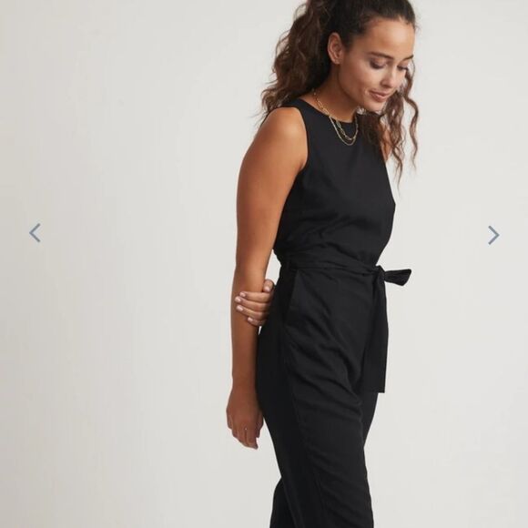 MARINE Layer Eloise Belted Jumpsuit - Picture 2 of 7